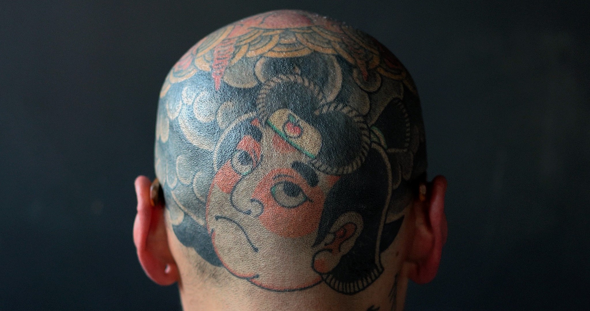 Traditional Japanese tattoo by hand